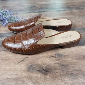 MICHAEL Michael Kors Crocodile Embossed Mule